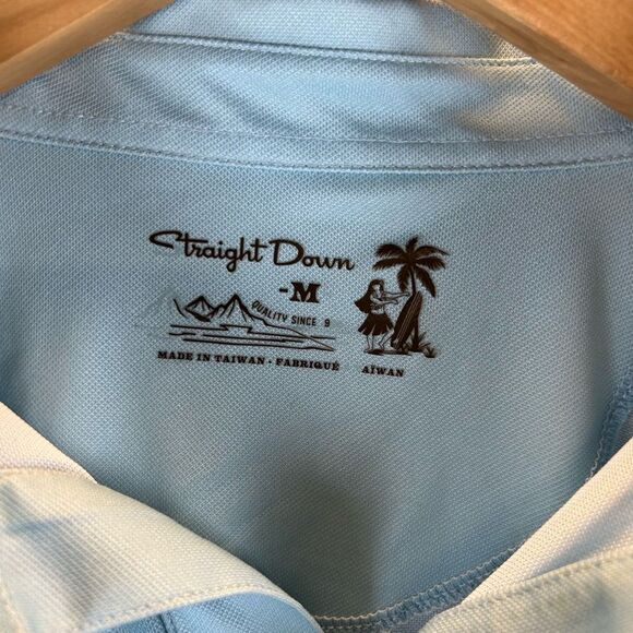 Straight Down Medium (M) Polo Floral Hawaiian Muana Lani - Picture 3 of 5